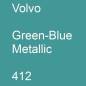 Preview: Volvo, Green-Blue Metallic, 412.